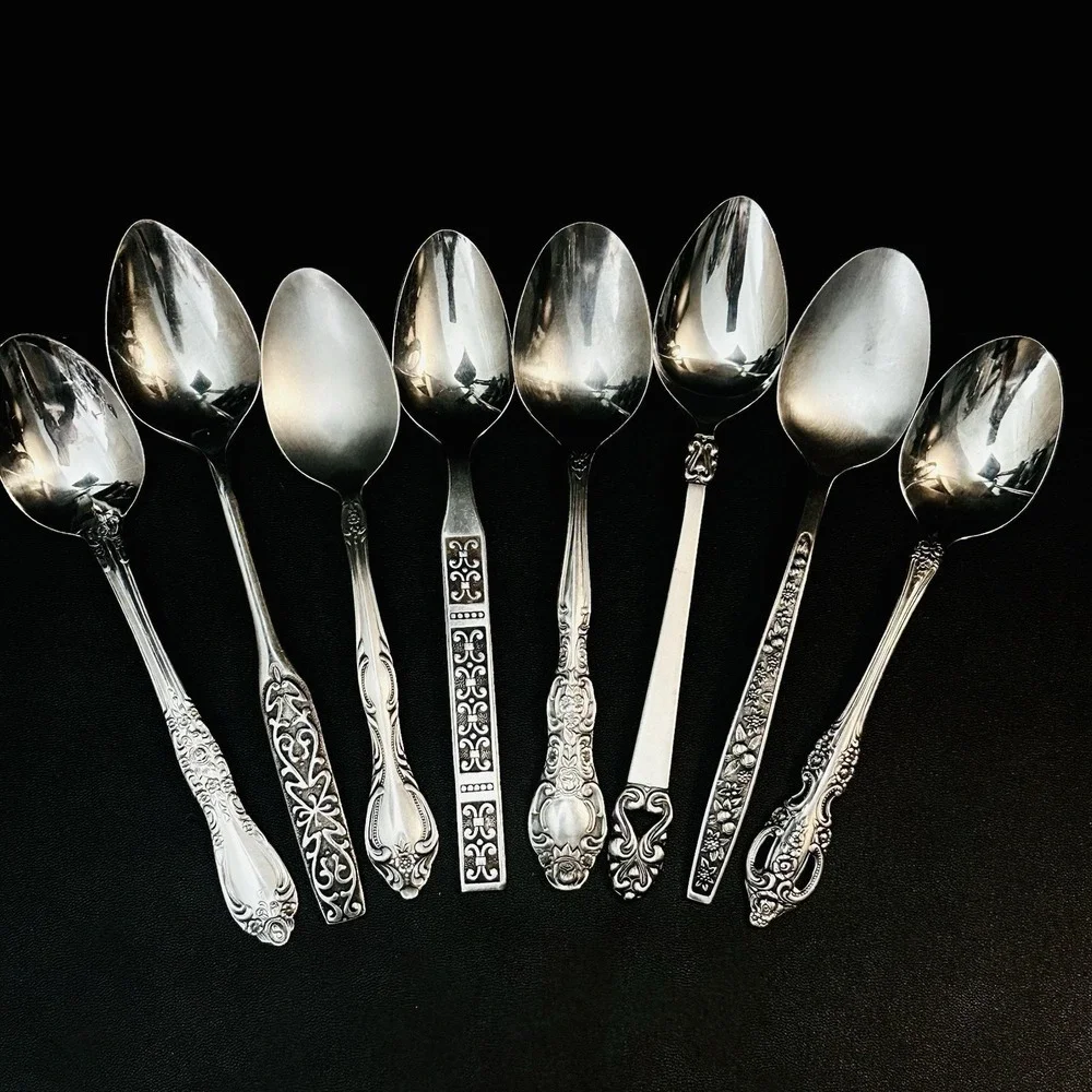 40 Vtg Stainless Flatware Mismatched Japan EKCO National Interpur Oneida Mixed